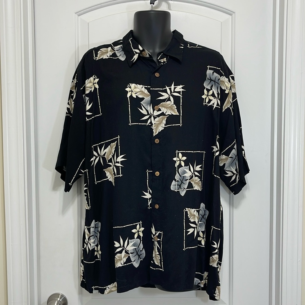 Men’s Summer Leaf Print Shirt